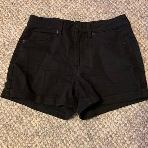 Aeropostale high waisted midi black shorts